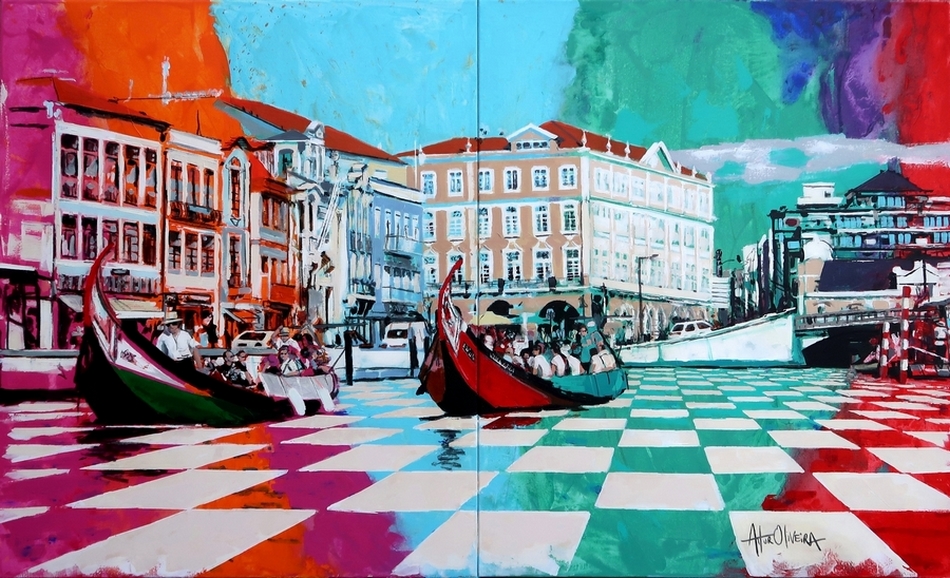 Pintura de Artur Oliveira, Resoluo do enigma do Canal Central de Aveiro
