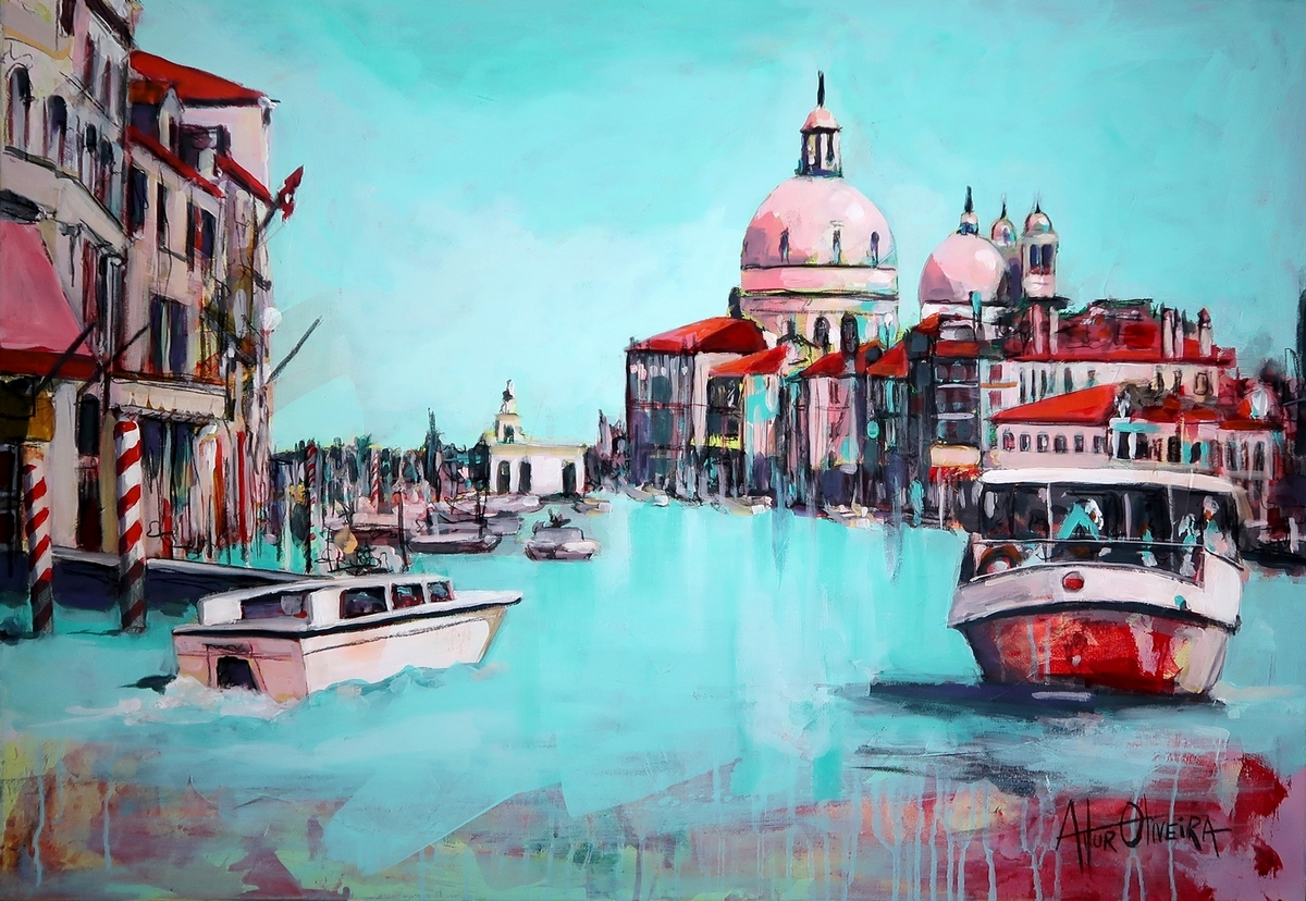 Pintura de Artur Oliveira, Veneza