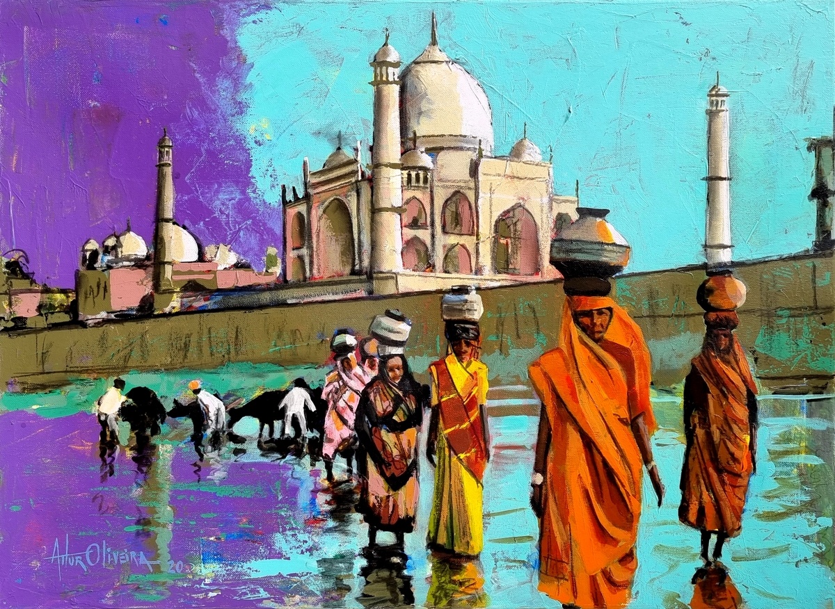 Taj Mahal, Pintura de Artur Oliveira